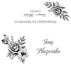 Złocone winietki na stół Ofelia2  - wzór 6