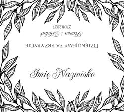 Złocone winietki na stół Ofelia2  - wzór 10