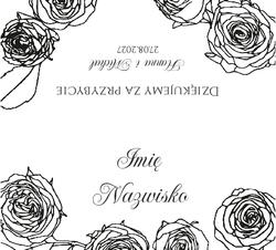 Złocone winietki na stół Ofelia2  - wzór 11