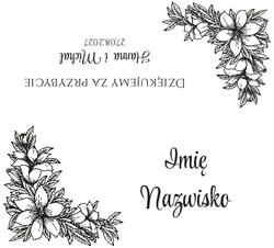 Złocone winietki na stół Ofelia2  - wzór 13