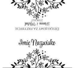 Złocone winietki na stół Ofelia2  - wzór 14