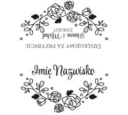 Złocone winietki na stół Ofelia2  - wzór 15