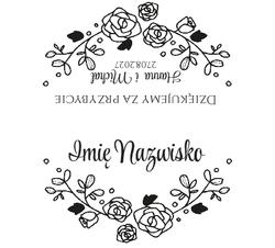 Złocone winietki na stół Ofelia2  - wzór 15