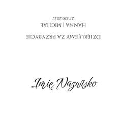 Złocone winietki na stół Ofelia - wzór 1