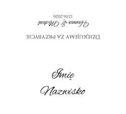 Złocone winietki na stół Ofelia - wzór 2