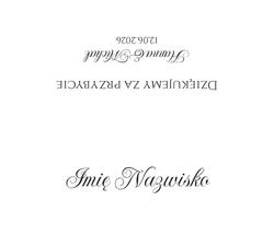 Złocone winietki na stół Ofelia - wzór 3