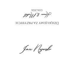 Złocone winietki na stół Ofelia - wzór 5