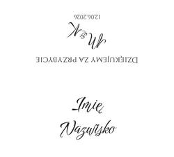 Złocone winietki na stół Ofelia  - wzór 7