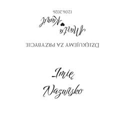 Złocone winietki na stół Ofelia - wzór 9