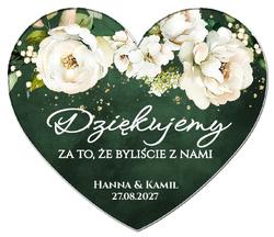 Magnesy z podziękowaniem Adelajda i Luiza  - wzór 1