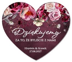 Magnesy z podziękowaniem Adelajda i Luiza  - wzór 2