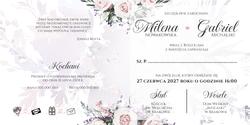 Zaproszenia Anna - wzór 1 wnętrze
