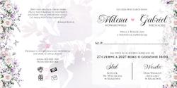 Zaproszenia Anna - wzór 10 wnętrze