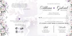 Zaproszenia Anna - wzór 11 wnętrze