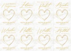 Naklejki na butelki Marmurkowa - wzór 1