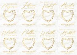 Naklejki na butelki Marmurkowa - wzór 2