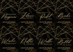 Naklejki na butelki Marmurkowa - wzór 5