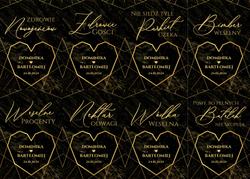 Naklejki na butelki Marmurkowa - wzór 6