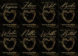 Naklejki na butelki Marmurkowa - wzór 7