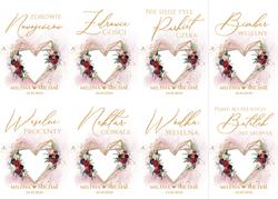 Naklejki na butelki Dalia - wzór 3