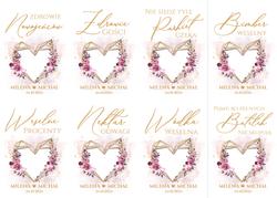 Naklejki na butelki Dalia - wzór 4