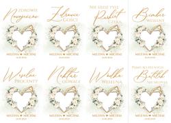 Naklejki na butelki Dalia - wzór 7