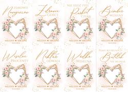 Naklejki na butelki Dalia - wzór 8