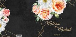 Zaproszenia Milena - wzór 11 prz&oacute;d