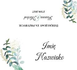 Winietki na stół Oliwia - wzór 4