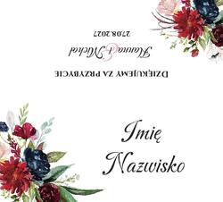 Winietki na stół Oliwia - wzór 7