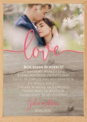 Podziękowania dla Rodziców - wzór 1