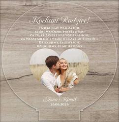 Podziękowania dla Rodziców LED - wzór 2