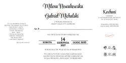 Zaproszenia Nina - wzór 4