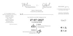 Zaproszenia Nina2 - wzór 2