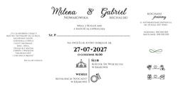 Zaproszenia Nina2 - wzór 2
