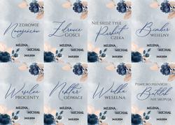 Naklejki na butelki Megan - wzór 1