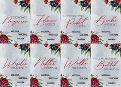 Naklejki na butelki Megan - wzór 2