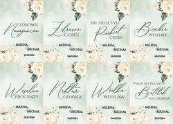 Naklejki na butelki Megan - wzór 3