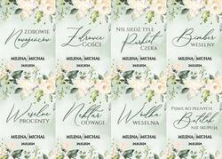 Naklejki na butelki Megan - wzór 5