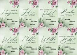 Naklejki na butelki Megan - wzór 7