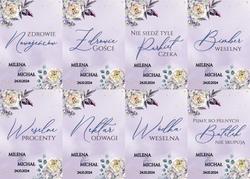 Naklejki na butelki Megan - wzór 8