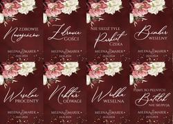 Naklejki na butelki Megan - wzór 12