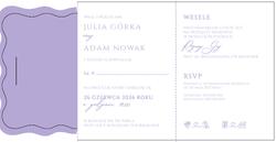 Zaproszenia Demi - wzór 6