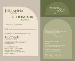 Zaproszenia Ariela - wzór 1