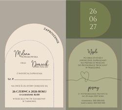 Zaproszenia Nancy - wzór 1