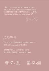 Zaproszenia Eliana - wzór 2