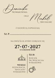 Zaproszenia Eliana - wzór 3