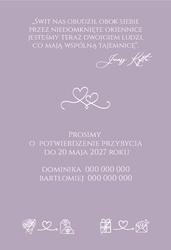 Zaproszenia Eliana - wzór 4