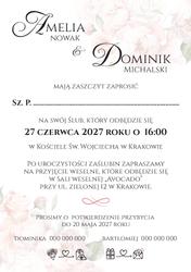 Zaproszenia Amber - wzór 3