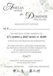 Zaproszenia Amber - wzór 5